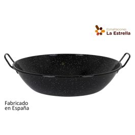 Paellera honda bordonada 55 cm - 25L Jaspeada, La Estrella (4 Unidades)