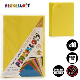 10 Láminas Goma Eva Amaril 20x30 cm - Pincello (24 Unidades) 10 Láminas Goma Eva Amaril 20x30 cm - Pincello (24 Unidades)