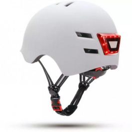 Youin MA1011 Casco de Bicicleta de Carretera con Luces LED Frontal y Trasera Recargables USB, Color Blanco, Talla L Precio: 42.50000007. SKU: S0428687