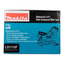 Makita LS1110F Sierra ingletadora, 1450 W, 4500 RPM, corte 9.1 cm, 31 cm, disco 26 cm