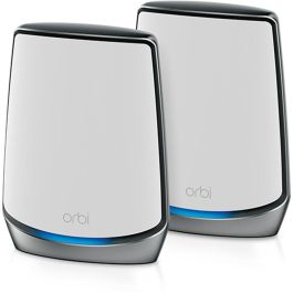NETGEAR RBK852-100EUS Router WiFi Orbi Tri-banda AX6000 Mesh (Router + 2 Satélites) Cobertura hasta 350 m² para Hogares Grandes