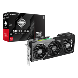 ASRock RX 9070XT 16GB GDDR6 Radeon Steel Legend Dark 3Fan Tarjeta Gráfica