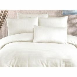 Juego de cama ASI8683743939237 - 1 funda nórdica 220x240 cm + 2 fundas almohada 60x60 cm - Poliéster/Algodón Crema