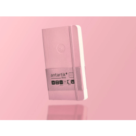 Antartik Cuaderno A6 Tapa Blanda Rayas Rosa Pastel 100 Hojas 80 gr FSC