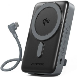 Vention FKHH0 Powerbank 10000mAh 35W Wireless Gris Incluye Cable USB Tipo-C Precio: 41.89000035. SKU: B19KP7GP3D