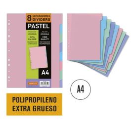 Separadores Senfort Pp Pastel Extra Grueso Opaco A4 8 Pestañas 11 Taladros Precio: 3.95000023. SKU: B17Y8XKR9W