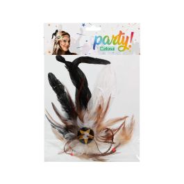 Cinta para el pelo estilo indio tribal de mujer para disfraces y fiestas temáticas