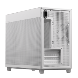 ASUS Prime AP201 MicroATX Mini Torre Blanco - Compatible con ATX, Ventiladores 120mm/140mm, Gestión de Cables