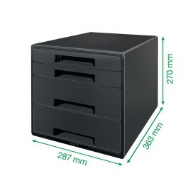 Fichero Cajones De Sobremesa Leitz Recycle 4 Cajones Color Negro 287x270x363 mm Fichero Cajones De Sobremesa Leitz Recycle 4 Cajones Color Negro 287x270x363 mm