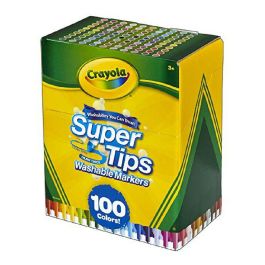 Crayola Rotuladores Súper Punta Lavables, Set de 100 unidades. Aptos para niños de 3 años en adelante. Medidas: 14,5x8,5x18 cm Precio: 21.88999989. SKU: S2403349