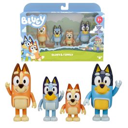 MOOSE 13009 - Pack 4 Figuras Familia Bluey: Bluey, Bingo, Bandit, Chilli - Licencia Oficial +3 años Precio: 19.68999967. SKU: B1DRMCE4PK