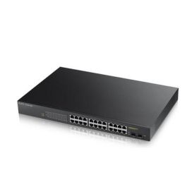 Zyxel GS1900-24HP Switch Gestionado Gigabit Ethernet 24 Puertos 10/100/1000, 1U, Negro - GS190024HPV2-EU0101F Zyxel GS1900-24HP Switch Gestionado Gigabit Ethernet 24 Puertos 10/100/1000, 1U, Negro - GS190024HPV2-EU0101F