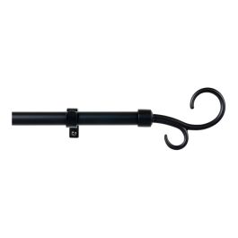 Cintacor - Stor Planet Kit barra cortina báculo extensible 110-200cm negro