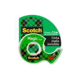 Scotch Cinta Adhesiva Magic Invisible 7,5 mt x 19 mm en Portarrollo, Se Puede Escribir Sobre Ella, No Amarillea Precio: 22.49999961. SKU: B1B95Z85T2