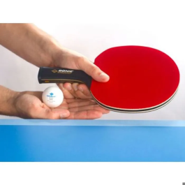 Schildkröt 758221 Raqueta de Tenis de Mesa 100% Carbono Goma Liga QRC Talla Única