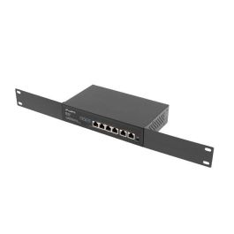 Lanberg RSFE-4P-2FE-60 Switch PoE No Administrado 6 Puertos Fast Ethernet 10/100 Montaje en Rack 1U Negro