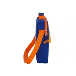 Cartera Escolar Valencia Basket Azul Naranja (38 x 28 x 6 cm)