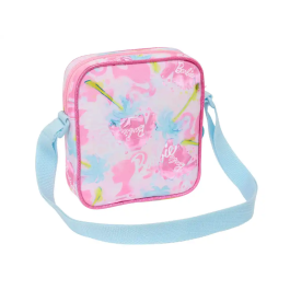 Bolso Bandolera Barbie Painterly Rosa Azul cielo 16 x 18 x 4 cm