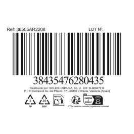 Inde Cesta Cónica Mimbre Redonda con Asa Ø22x8 cm (12 Unidades)