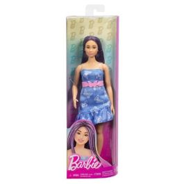 Barbie HYT89 Muñeca Barbie Fashionista Cuerpo Curvilíneo Vestido Mariposas Mattel