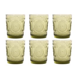 DKD Home Decor Vaso Colonial de Cristal Verde 310ml - Set de 6 Vasos Apto para Lavavajillas 8.6 x 10 x 8.6 cm Precio: 14.49999991. SKU: B1ALBMMKLD