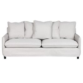 Sofa Moderno DKD Home Decor Beige 85 x 90 x 196 cm Sofa Moderno DKD Home Decor Beige 85 x 90 x 196 cm