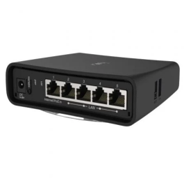 Mikrotik Punto de Acceso Hap AC2 RBD52G-5HACD2HND-TC, Wi-Fi AC1200 Doble Banda, 5 Puertos Ethernet Gigabit, RouterOS