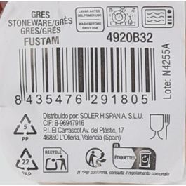 La Mediterranea Mug 140 ml "Fustam" - 6.5 cm ancho x 7.5 cm alto x 9 cm largo (48 Unidades)