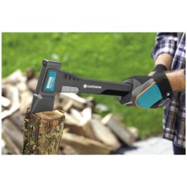 Gardena 1600 S Hacha de Partir Acero con Mango de Plástico Negro 1.6 kg - Ideal para Cortar Leña