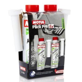 Motul ZMTL111258 Kit Pre ITV Gasolina Limpia Inyectores + Anti-Humos Aditivo para Reducir Emisiones y Consumo 2 x 300 ML