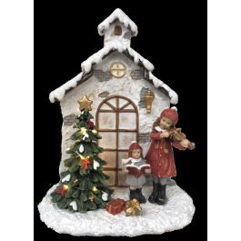 DKD Home Decor Figura de Navidad Tradicional Casa LED con Pilas Lr44 Resina Multicolor 9x21x16.5cm Paquete de 2 Unidades Precio: 21.26454. SKU: B18MFK3SQY