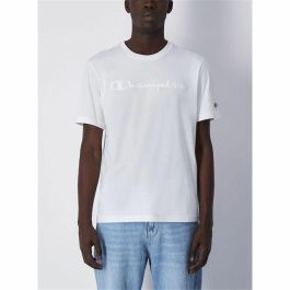 Camiseta de Manga Corta Hombre Champion Crewneck Blanco