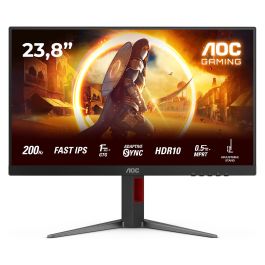AOC Monitor Gaming 24G4HA 60.5cm (23.8") 1920x1080, 200Hz, 1ms GTG, Fast IPS, Negro/Rojo, 2xHDMI 2.0, DP 1.4, G-SYNC, FreeSync Premium Precio: 140.89000057. SKU: B1HMABP8SC