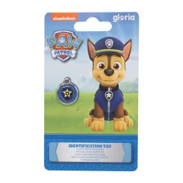 Pawpatrol Placa Identificación para Perro Chase Acero Inoxidable Esmaltada Talla S
