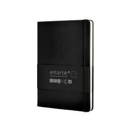 Cuaderno Con Gomilla Antartik Notes Tapa Dura A5 Hojas Puntos Negro 100 Hojas 80 gr Fsc