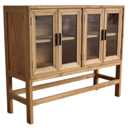 DKD Home Decor Buffet Aparador Mueble Salón Comedor Tradicional Mindi y Cristal 120x41x100 cm Precio: 469.50000009. SKU: B1BF6K2WXT