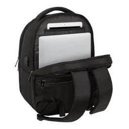Mochila para Portátil y Tablet con Salida USB Safta Business Negro (31 x 45 x 23 cm)