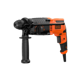 Black+Decker Martillo SDS-Plus BEHS01K-QS 650W 3 Modos Portabrocas SDS Plus, Velocidad Variable, Incluye Maletín y Accesorios