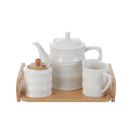 Tetera Basicos DKD Home Decor Blanco 20 x 7 x 24 cm Set de 4 Precio: 27.69000058. SKU: B15JYWDEQ3