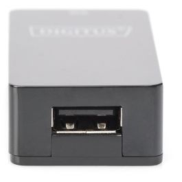 Digitus Extensor USB 1.1 a CAT5/5e/6, Alargador de Cable USB de Red hasta 45m, Negro