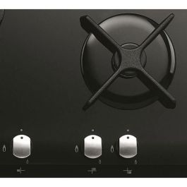 WHIRLPOOL AKT404NB Cocina de gas - 3 chimeneas - 6350W - L59 x P51cm - Revestimiento de vidrio templado - Negro WHIRLPOOL AKT404NB Cocina de gas - 3 chimeneas - 6350W - L59 x P51cm - Revestimiento de vidrio templado - Negro