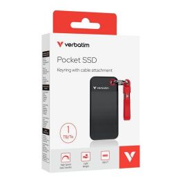 Verbatim Pocket SSD USB 3.2 Gen 2 1TB Black/Red Verbatim Pocket SSD USB 3.2 Gen 2 1TB Black/Red