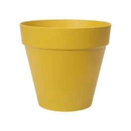 ELHO Maceta redonda Loft Urban 25 - Exterior - Ø 24.5 x H 22.2 cm - Amarillo ocre Precio: 22.49999961. SKU: B1G4S332AL
