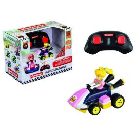 CARRERA Coche Radiocontrol Peach Mario Kart Escala 1:50 para Niños +6 Años