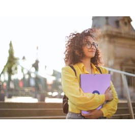 Antartik Carpeta Antartik Tres Solapas Gomas Cartón Forrado A4 Color Lavanda