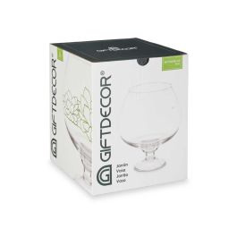 Giftdecor Jarrón de Cristal Copa Balón 22 cm, Transparente - 18.5x22x18.5 cm (6 Unidades) Giftdecor Jarrón de Cristal Copa Balón 22 cm, Transparente - 18.5x22x18.5 cm (6 Unidades)