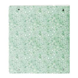 Carpeta Con Recambio Safta Din A4 Cuadro 5 mm Polipropileno Foam 4 Anillas 35 mm Estampados Floral Verde Carpeta Con Recambio Safta Din A4 Cuadro 5 mm Polipropileno Foam 4 Anillas 35 mm Estampados Floral Verde