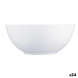 Bol Luminarc Diwali Blanco Vidrio Ø 18 cm (24 Unidades)