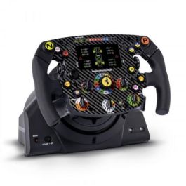 THRUSTMASTER Ferrari SF1000 Edition - Volante Complemento para PC con Pantalla LCD IPS 4.3" y Placa Fibra de Carbono
