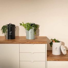 Livoo Cubo de Compostaje de Cocina MES154C, Cream, 6 L